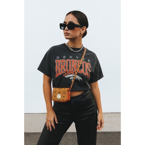 MCM Mini Visetos Crossbody Bag Micro Purse Monogram Cognac Camel Logo Tan - Picture 1 of 13